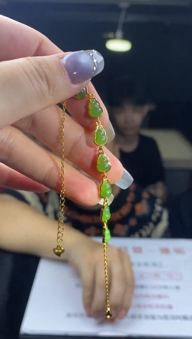 手链银S925镶嵌和田玉手链-S3046