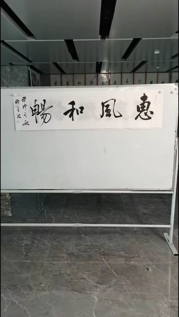 书法周金波四尺对开惠风和畅