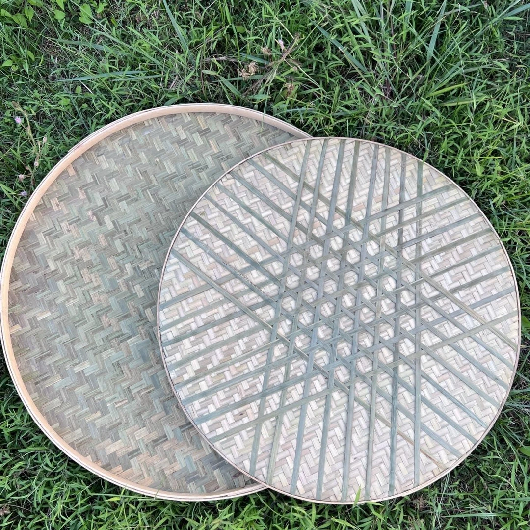 全竹青加固大号竹编米筛家用竹编加大号竹编簸箕家用晾晒晒干货