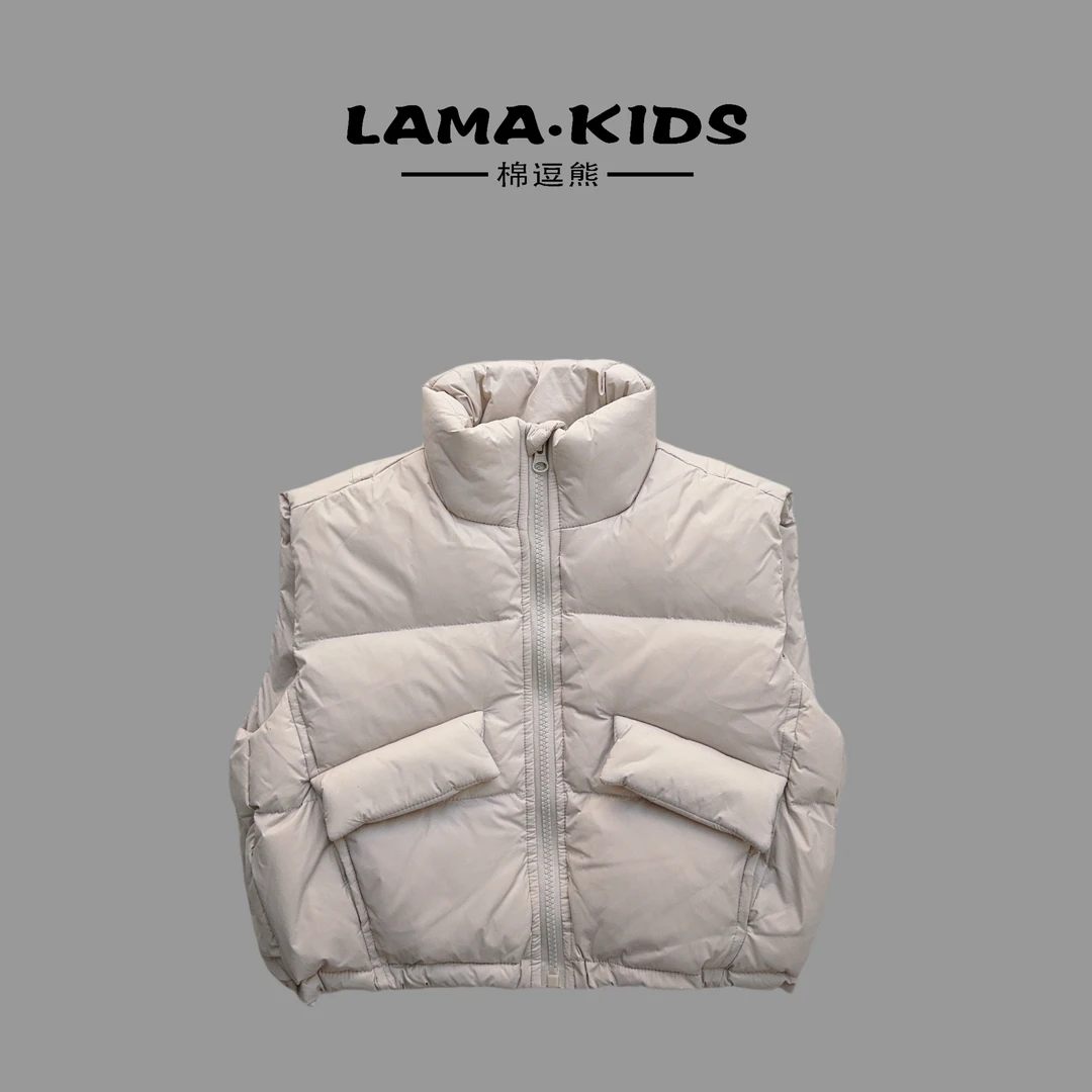 【辣妈童装】男童韩版冬季休闲男童百搭酷帅【羽绒马甲】-18