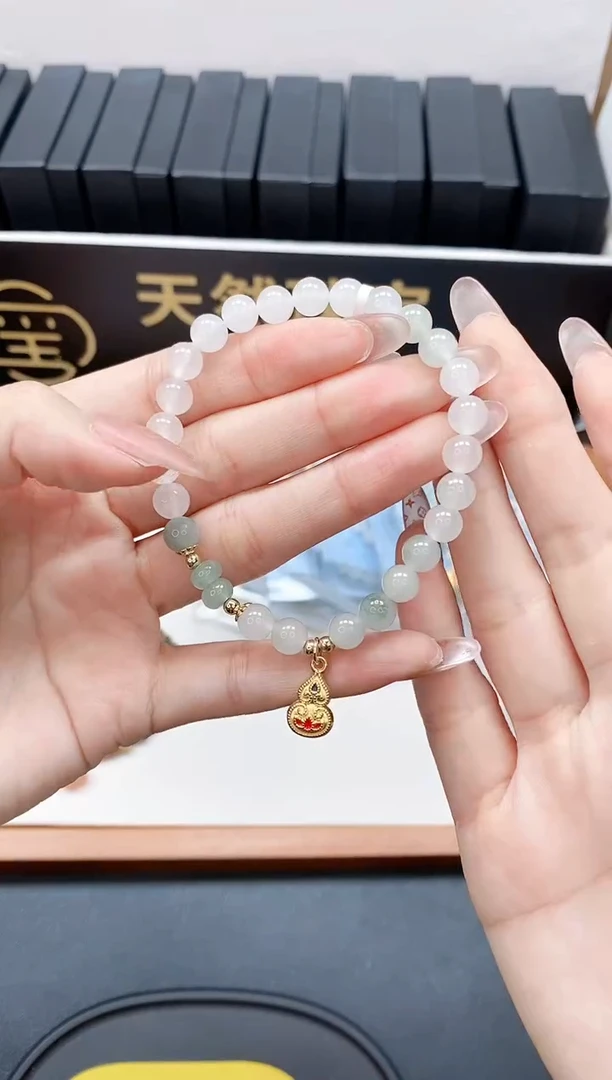 未镶嵌手链石英岩玉多样性发一SL006