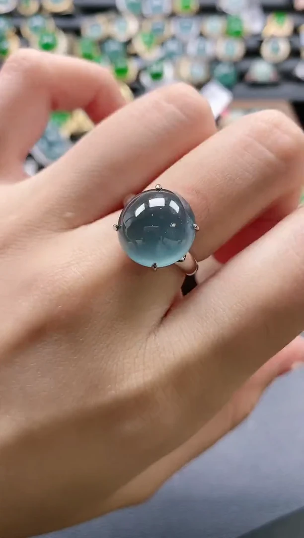 【闪购商品】翡翠戒指银S925镶嵌51511