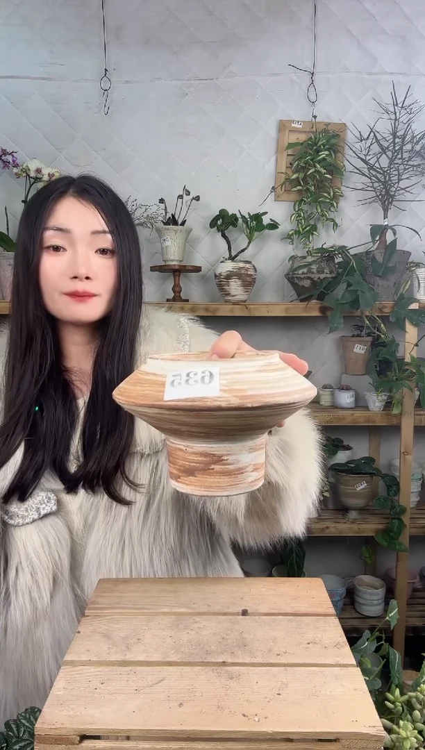 无花朵编号 635  景德镇手工花盆