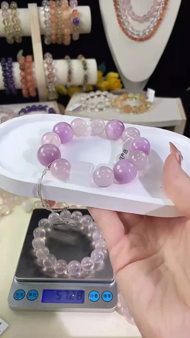 未镶嵌手串水晶紫樱