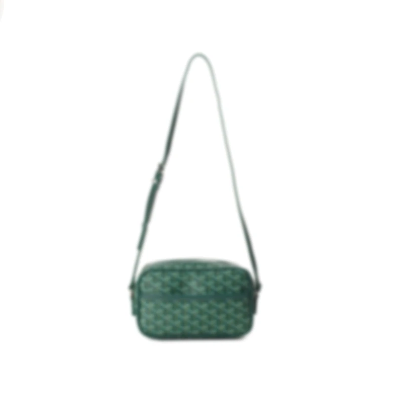 【点心专属】新款女士时尚高级感印花狗牙相机包手拿包9001-绿色