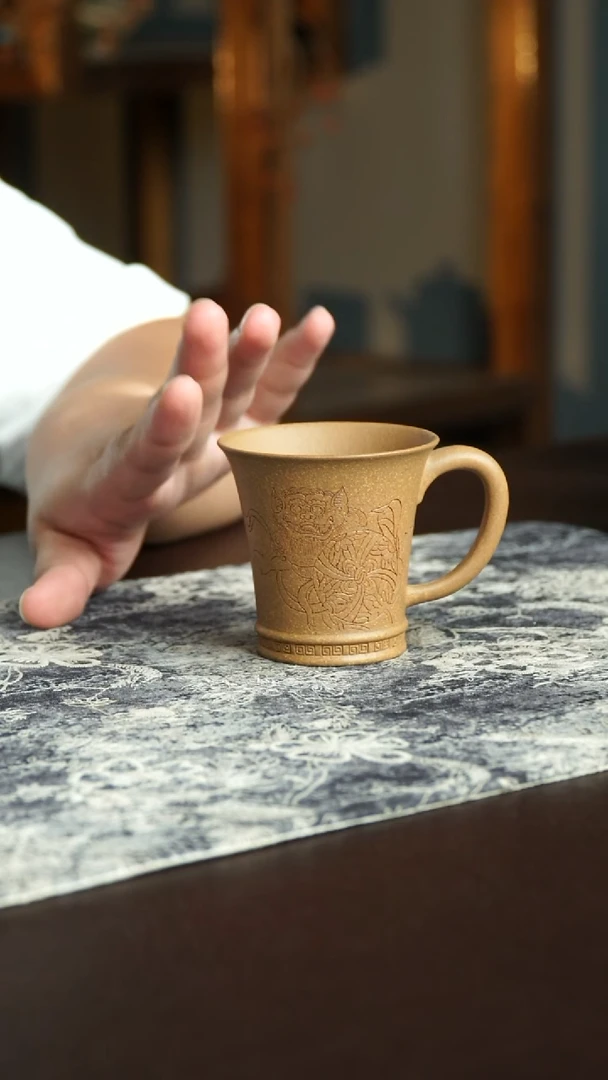 茶杯紫砂72号宜兴紫砂原矿作品