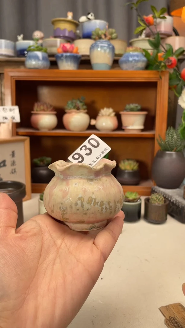 瓷片930知木小芳花盆