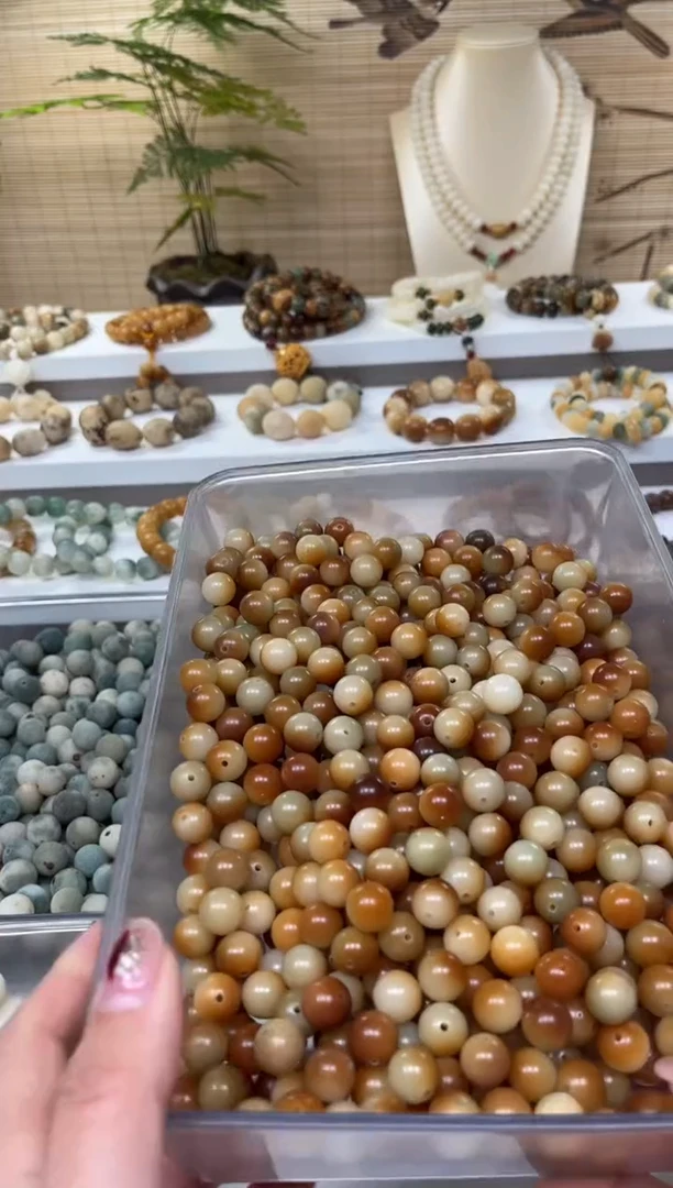 【闪购商品】白玉菩提手串卡11焦糖圆珠36颗