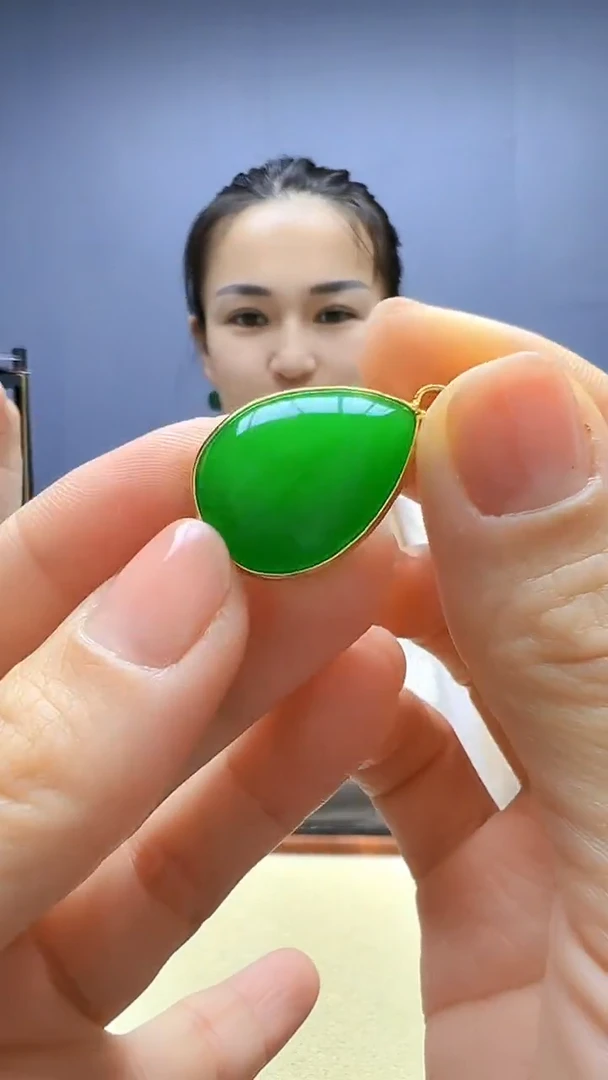颈饰14K金镶嵌翡翠随昔diy颈饰