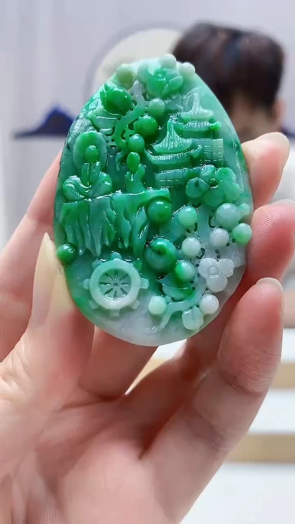未镶嵌定制翡翠4868zm-毛货挂件113