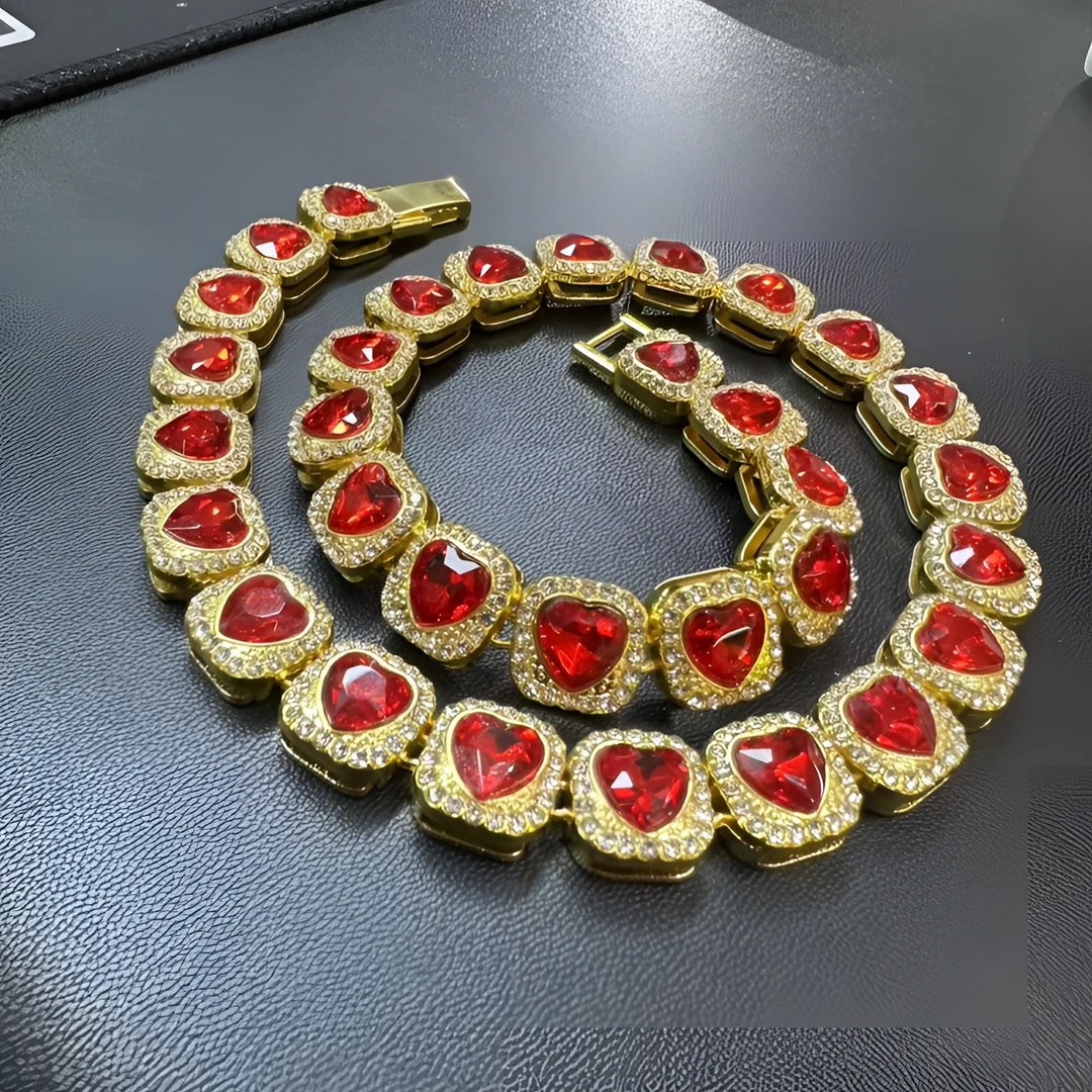 高定—馆藏 鸽雪红色经典项链（X03）