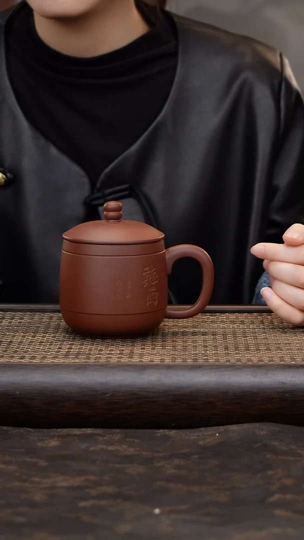 茶杯紫砂听雨中槽清