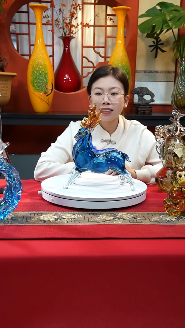 手工艺品琉璃小鹿单只