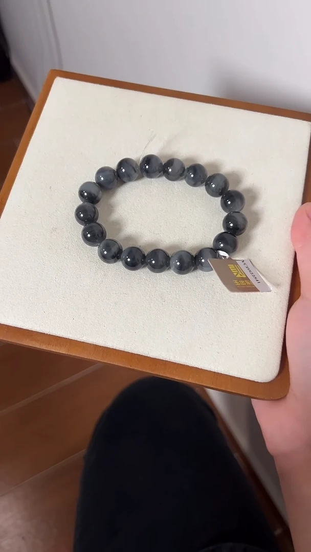 未镶嵌手链和田玉青花单圈