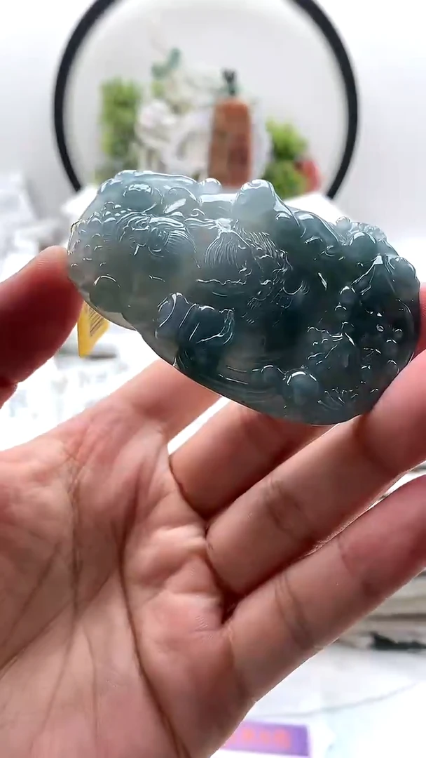 颈饰未镶嵌翡翠财神