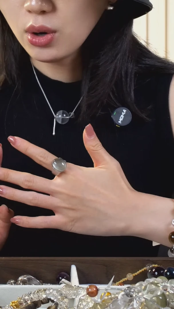 银S925镶嵌戒指水晶戒指