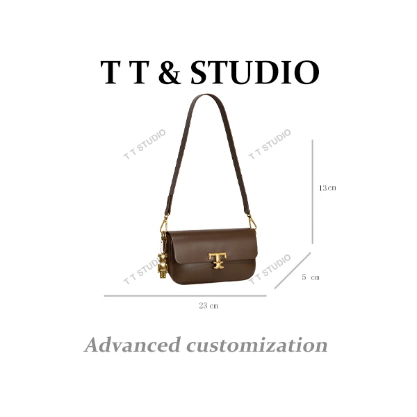 【TT Studio】GQ-25181-咖啡 RAIN.CUN时尚简约腋下斜跨轻奢女包