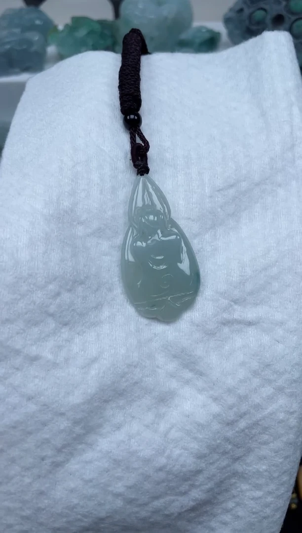 【闪购商品】翡翠颈饰未镶嵌无相观音