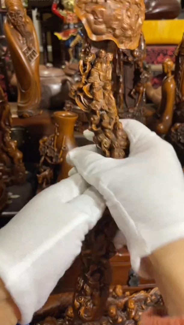 木小叶黄杨小件十八罗汉如意