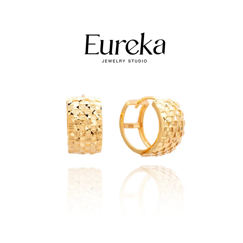 925银耳饰 Eureka【菱格星空】车花耳扣 轻奢高级 气质百搭