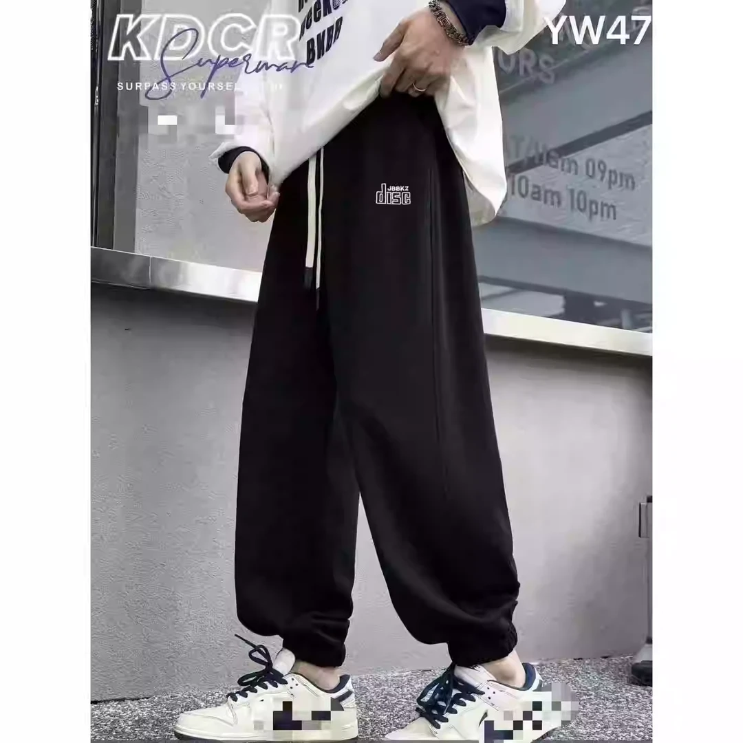 儿童秋款字母dls刺绣休闲卫裤 25-901（160-190）