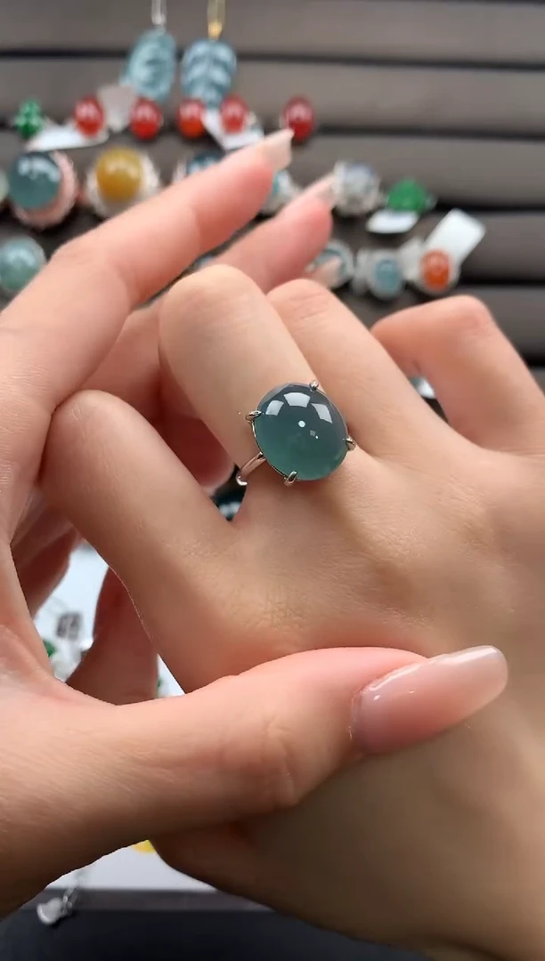 【闪购商品】翡翠戒指银S925镶嵌312321312