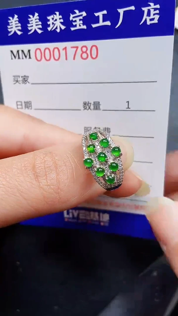 翡翠银S925镶嵌颈饰1780