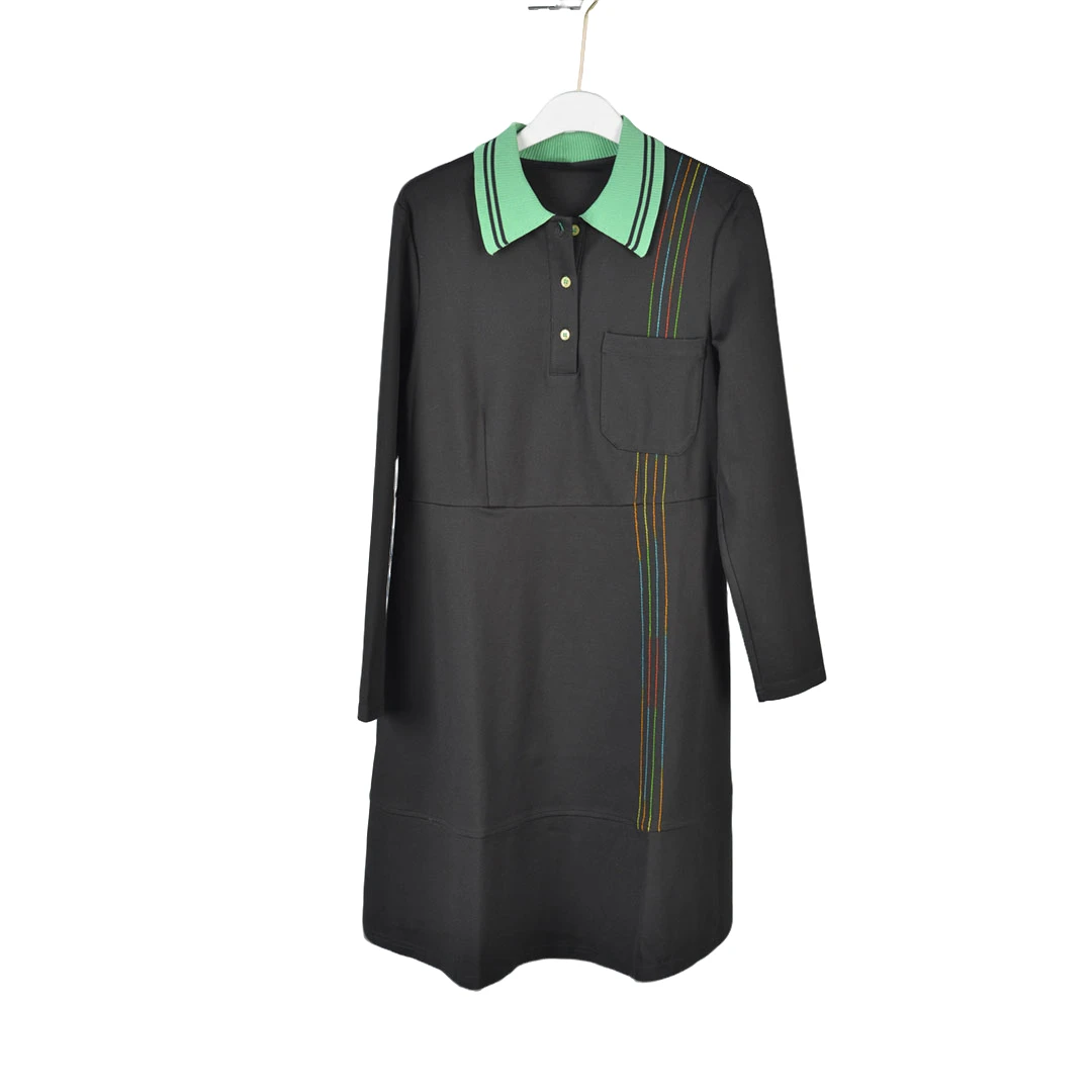 GPE1【专柜捡漏】大码女装QAB-连衣裙1040-黑色正码