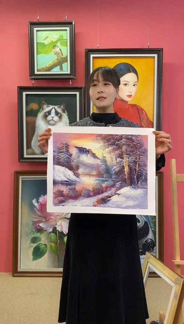 油画期*尺寸30*40画芯（不含框）