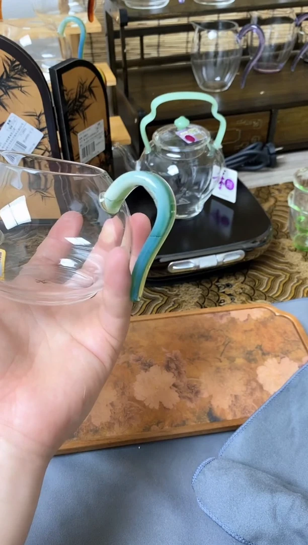 禾器无包装淡然浅青绿色