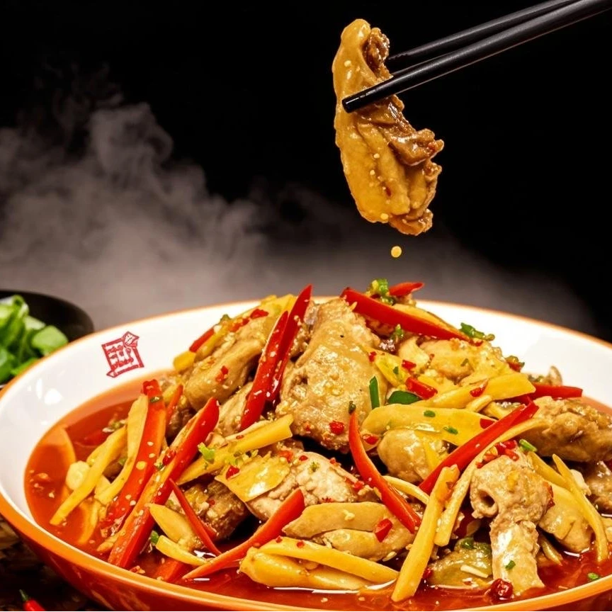 东安鸡，传承地道的口味，优选农家鸡，香辣可口，鲜嫩细腻