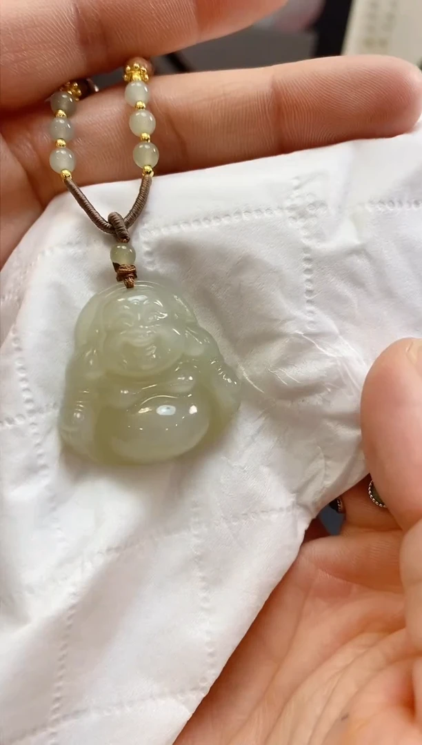 【闪购商品】和田玉颈饰未镶嵌晴白佛公SG-FG-30
