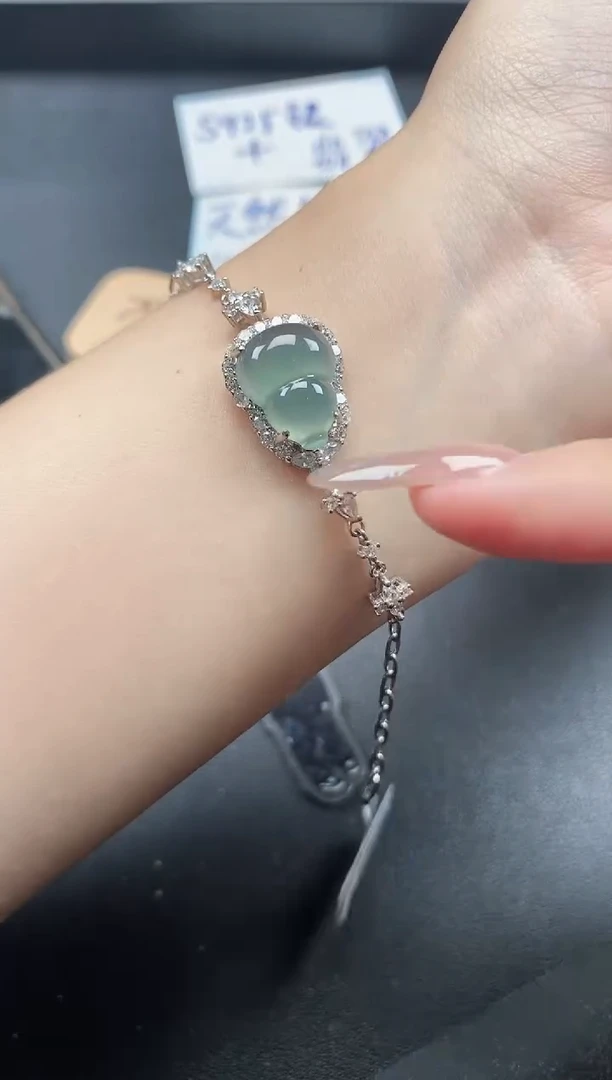 银S925镶嵌戒指翡翠51511