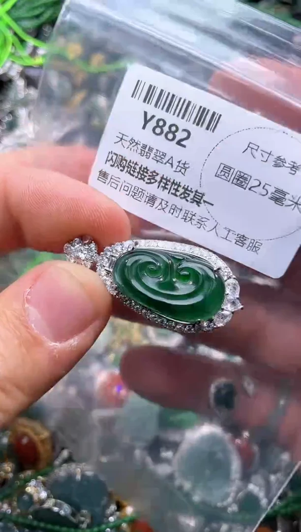 【闪购商品】翡翠颈饰未镶嵌Y882吊坠