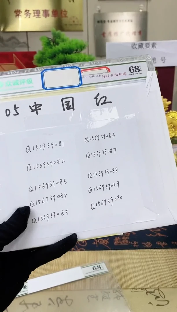 【QI中国红-特强西阳双碟标十】（拍九发十）