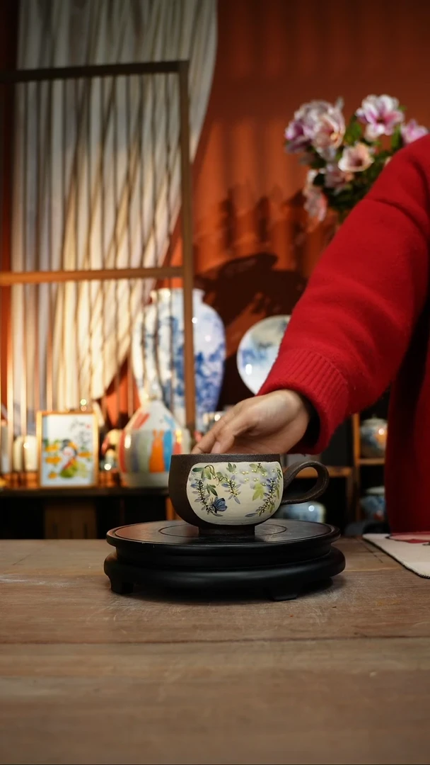 【简家甄选】景德镇设计师釉下手绘陶瓷