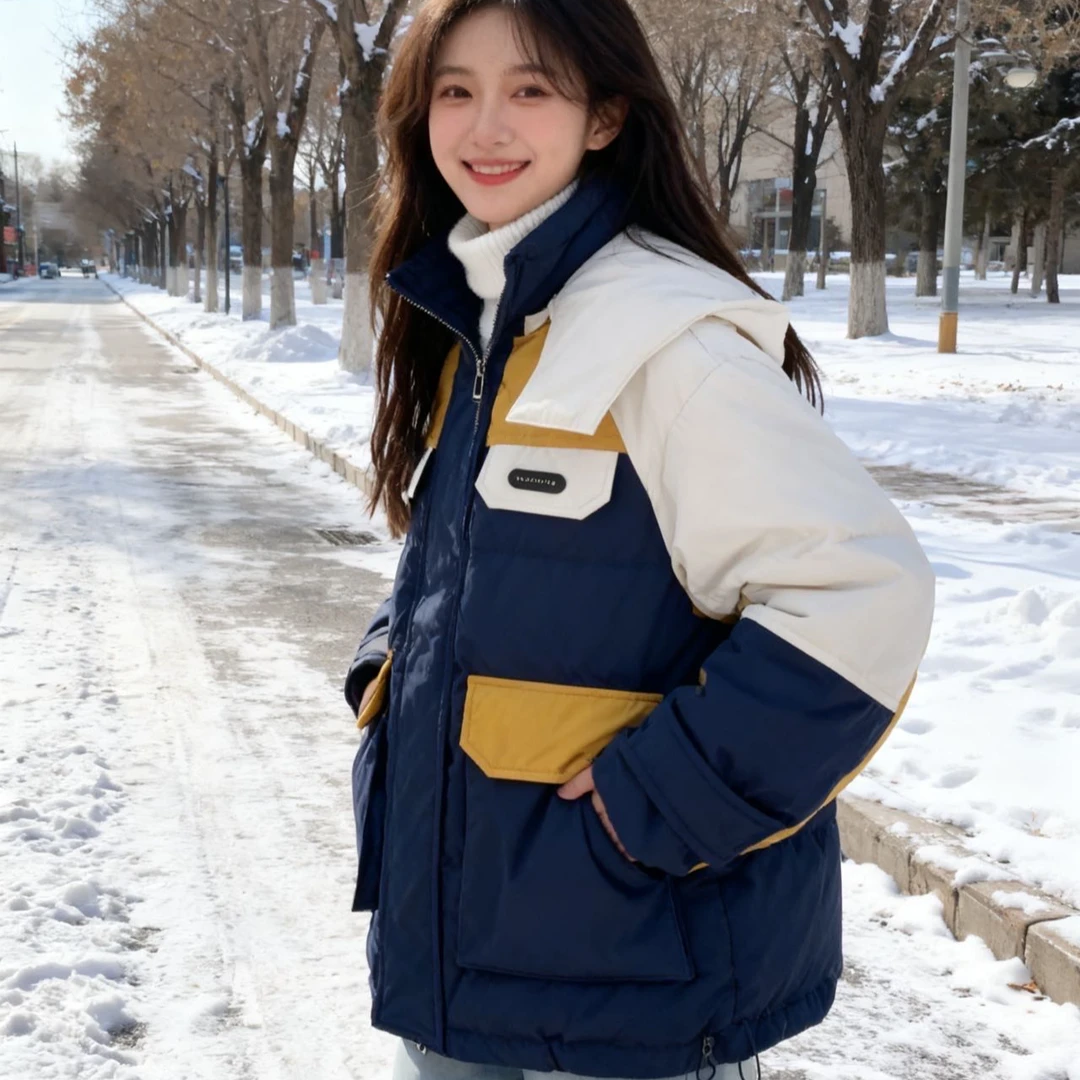 8981213高端专享老林家儿童冬款羽绒服藏青（靠谱）