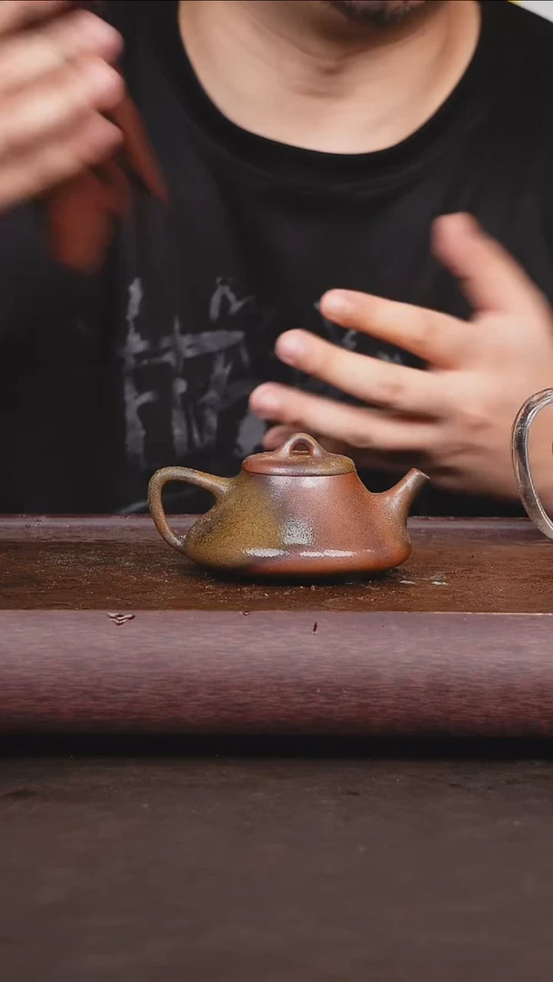 茶壶紫砂柴烧 喜瓢