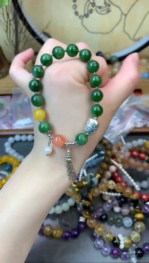 【闪购商品】和田玉手饰足银镶嵌309