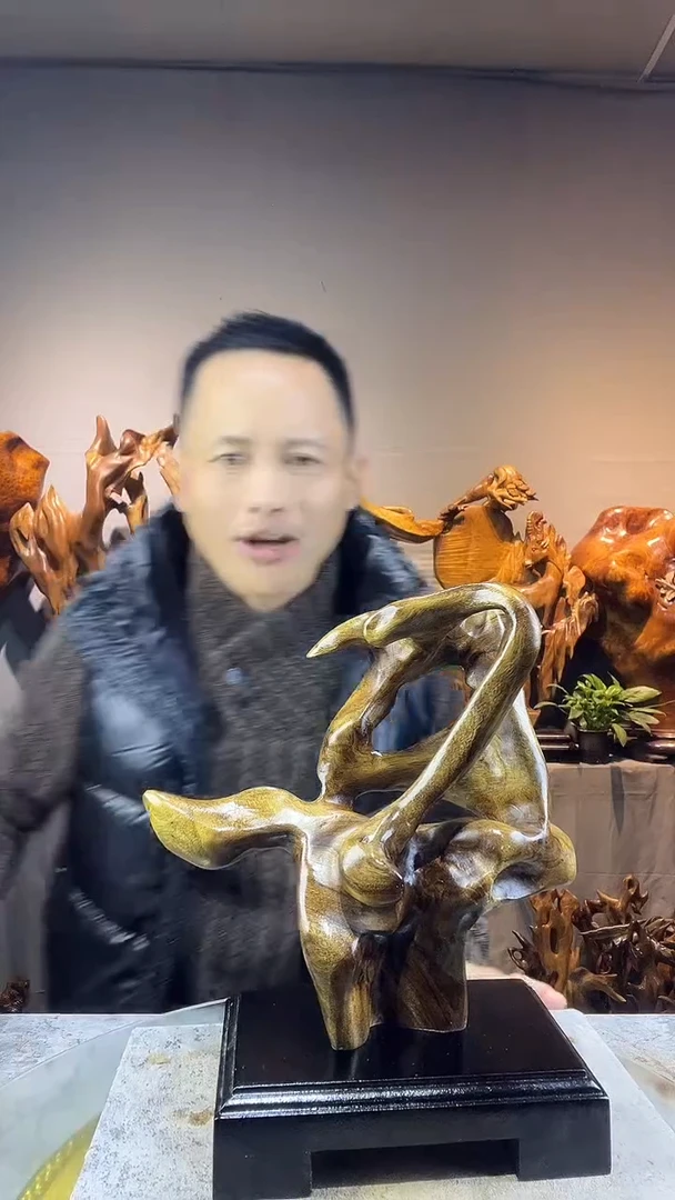 金丝楠波*小叶桢楠随行摆件31