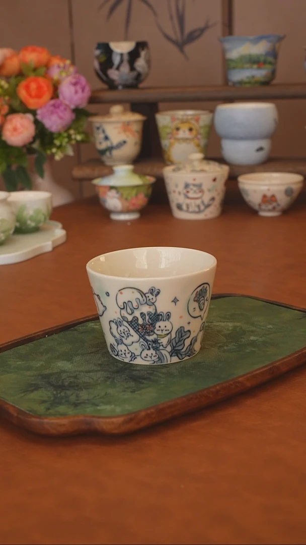 柯柯 小兔子猪口杯