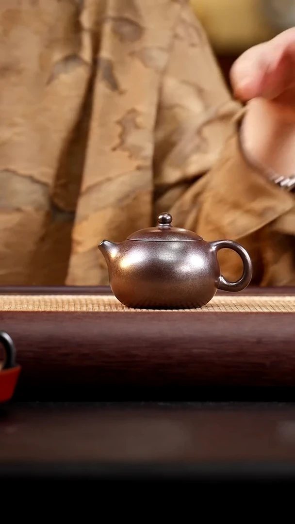 茶壶紫砂柴烧朱泥西施
