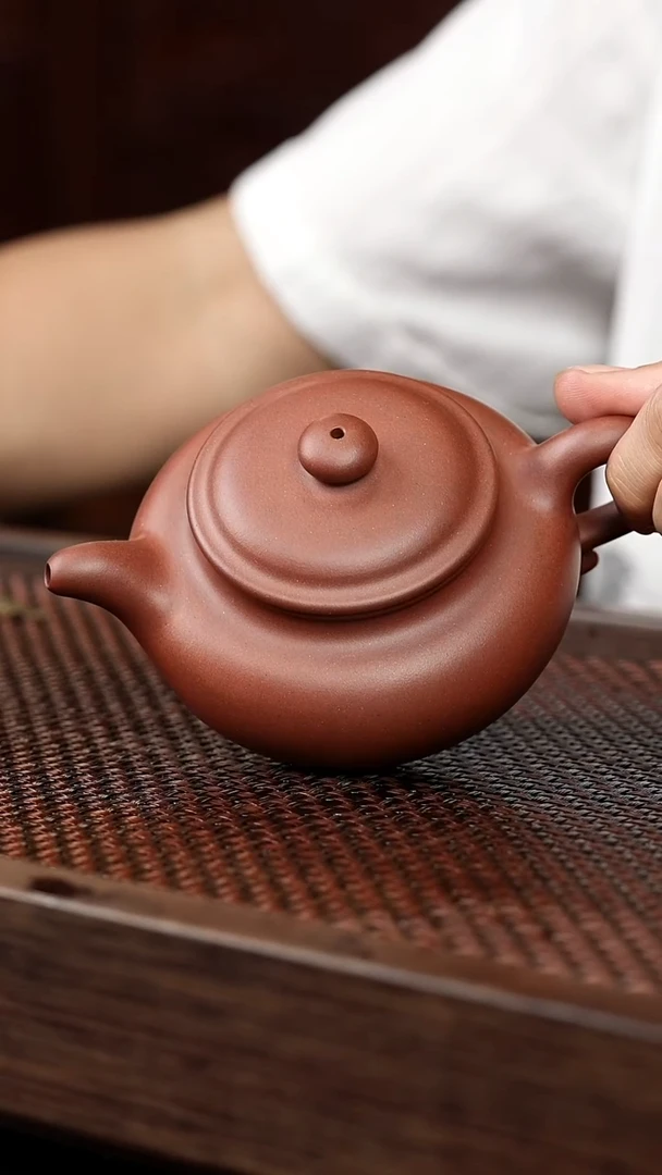 茶壶紫砂底槽清仿古【带矿标证书】