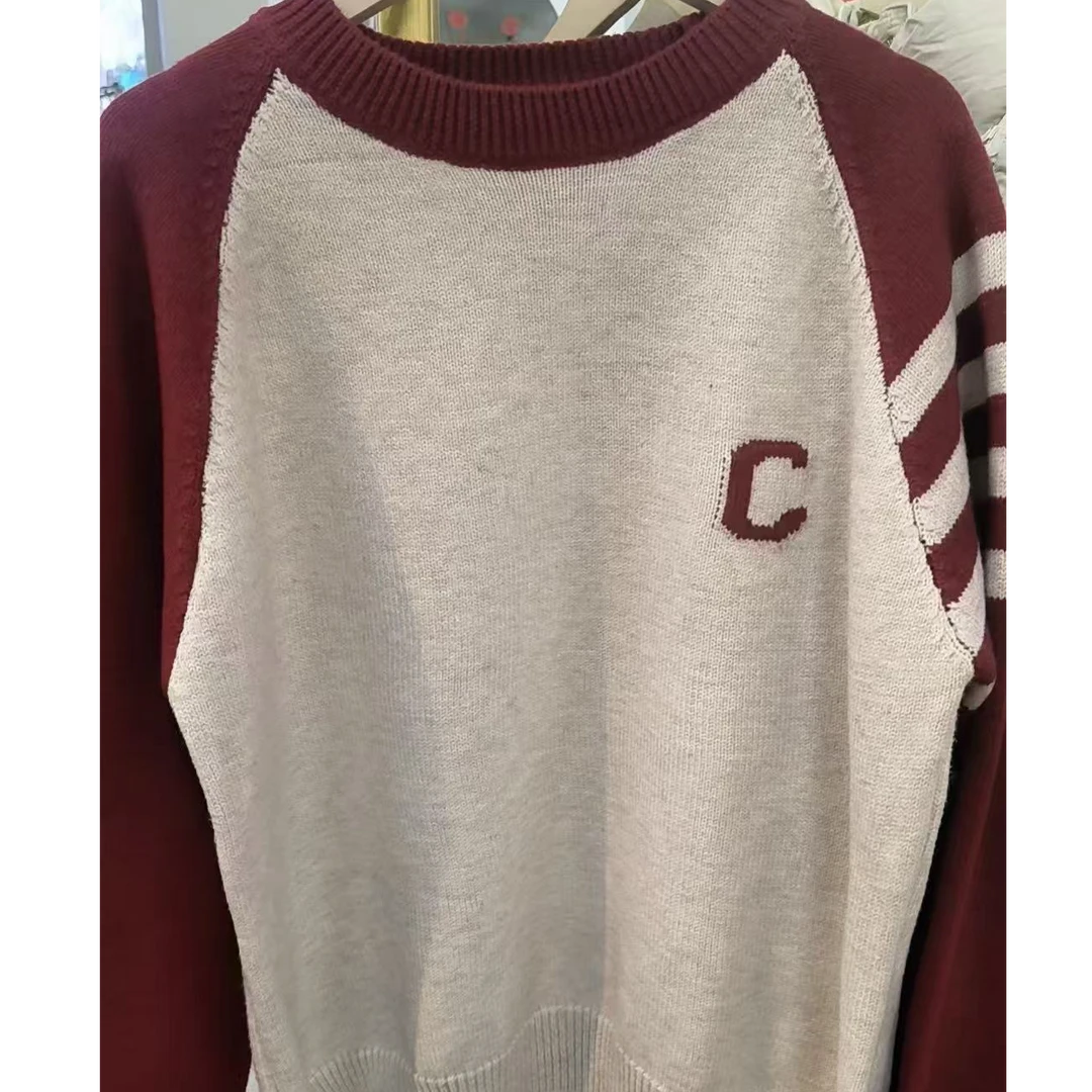 【张金】显瘦百搭气质春装休闲圆领C字上衣打底衫