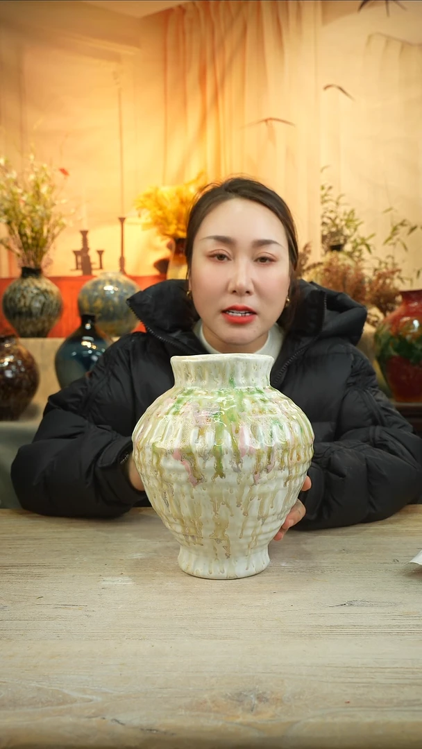 高23口11陶瓷花瓶花景德镇