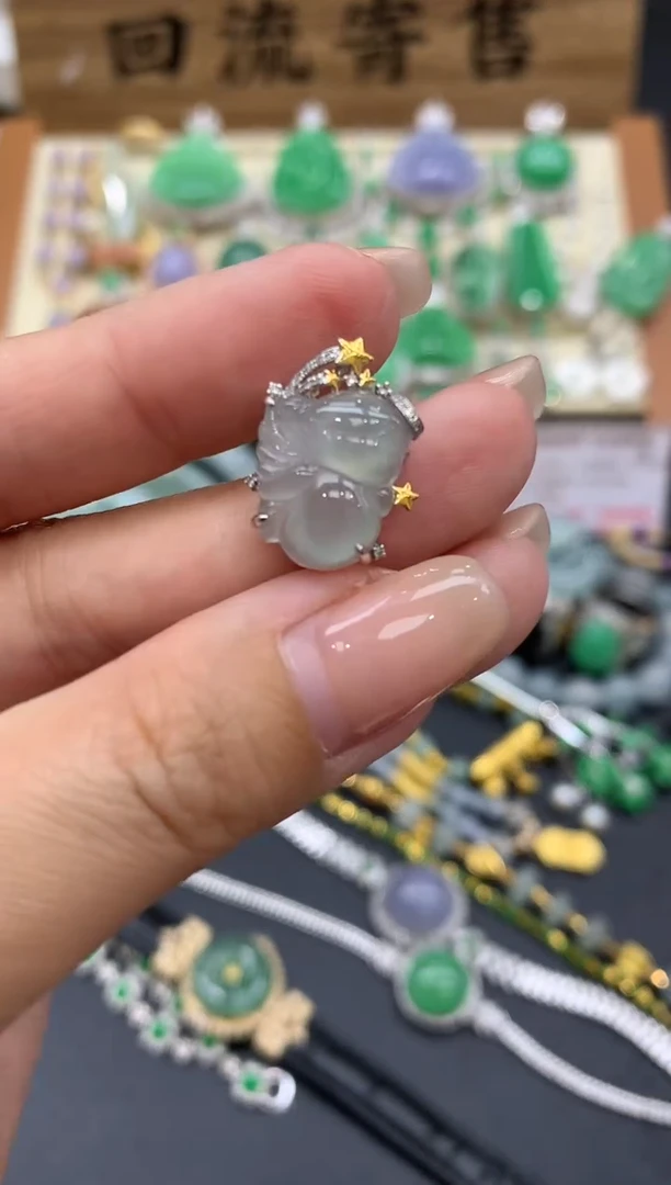 【闪购商品】翡翠颈饰18K金镶嵌78-中国好珍宝