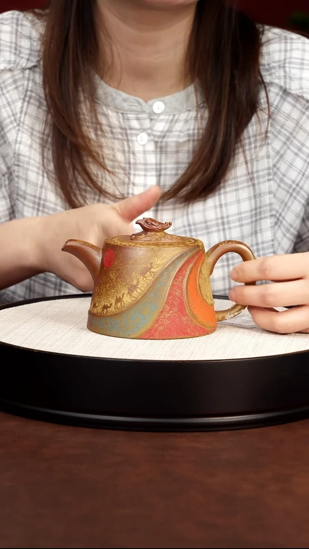 茶壶紫砂汉铎龙骨金沙 冯永生