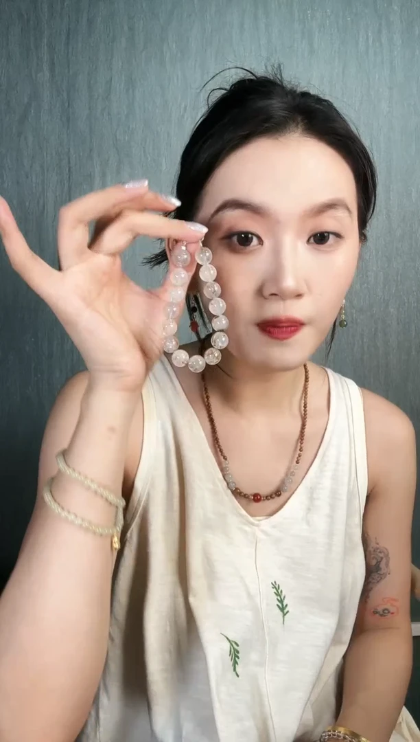 水晶手链银S925镶嵌闪灵单圈