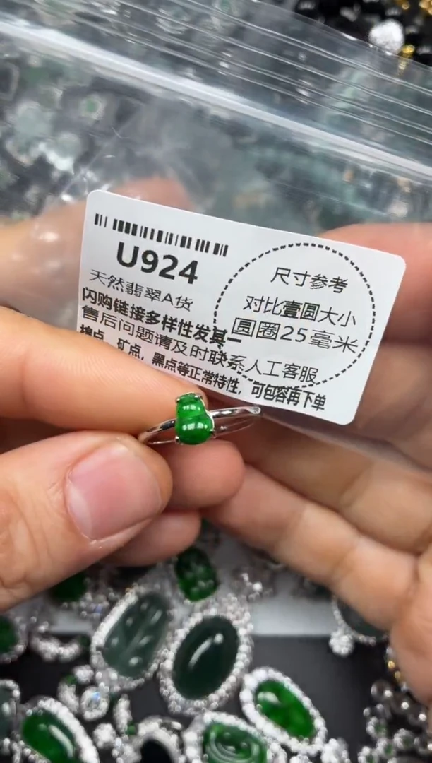 颈饰未镶嵌翡翠U924戒指