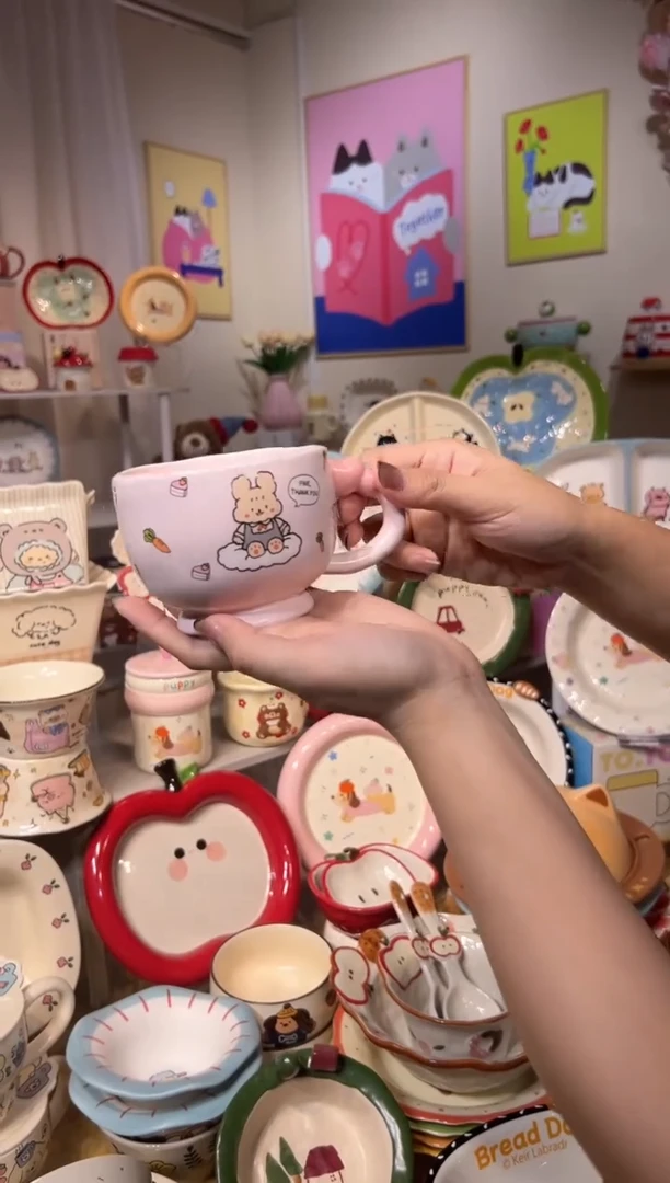 瓷可爱餐具发图片款